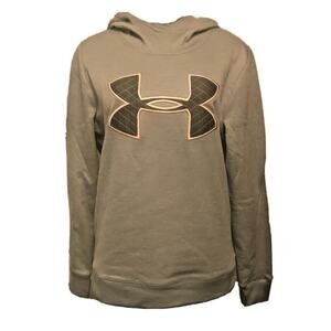 Medium Under Armour Coldgear Loose Fit Gray Womens Hoodie NWT 192006689232